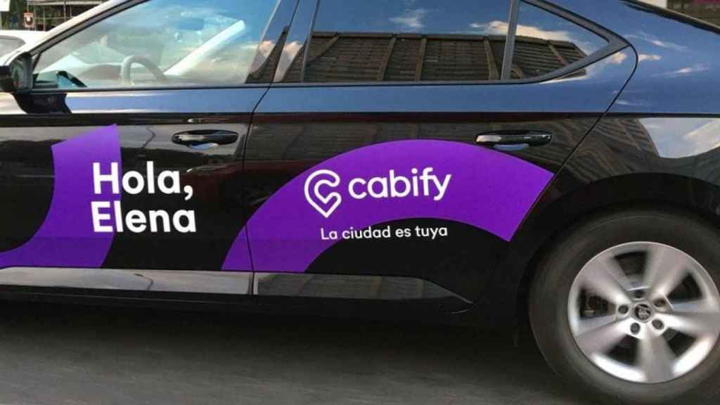 Un vehículo de Cabify en Barcelona