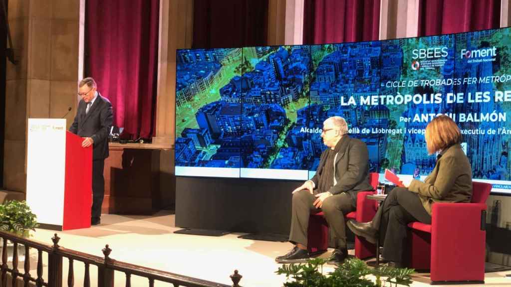 Ángel Simón, en el acto en Foment del Treball