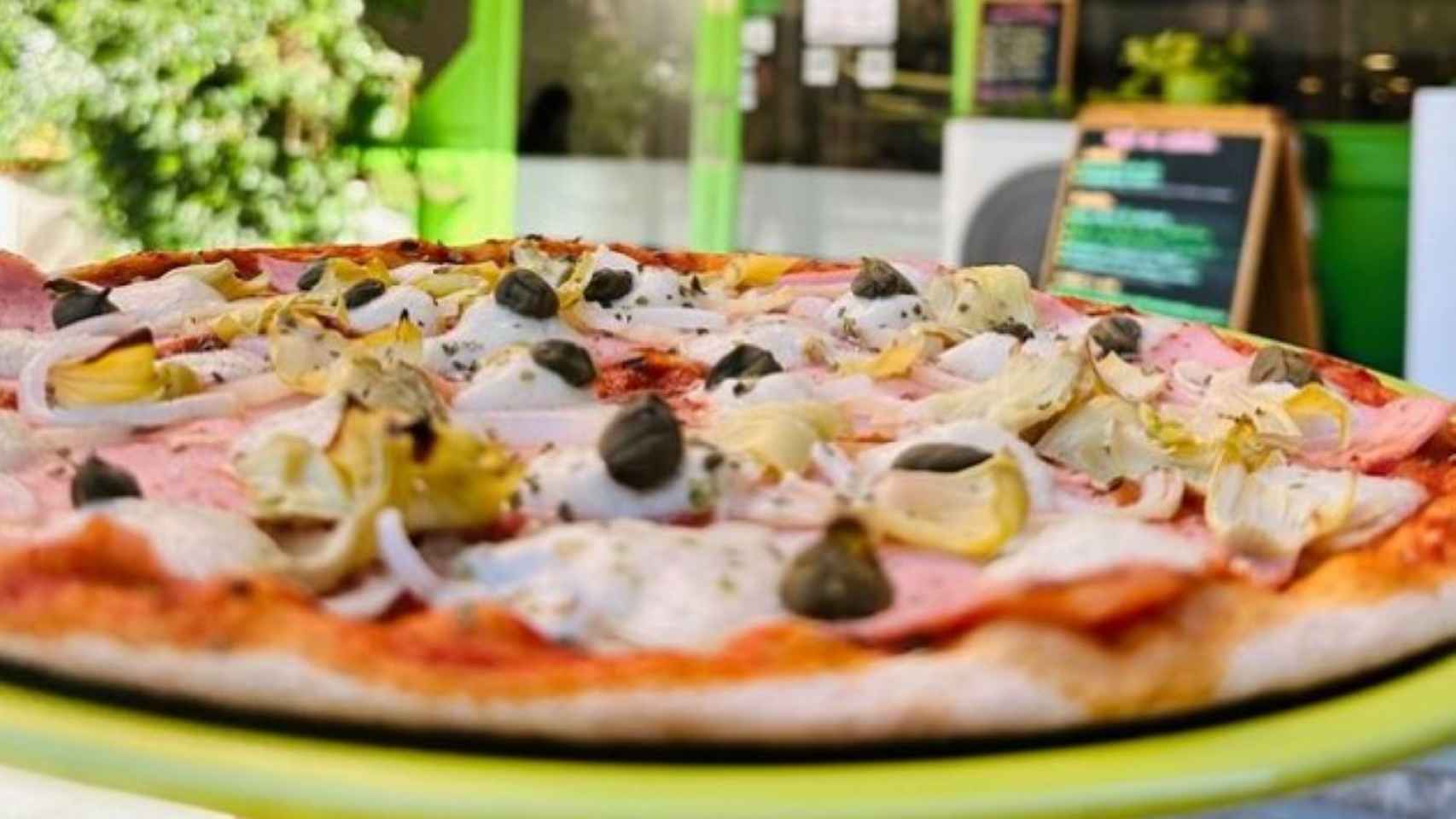 Una pizza del Dolce Pizza y los Veganos