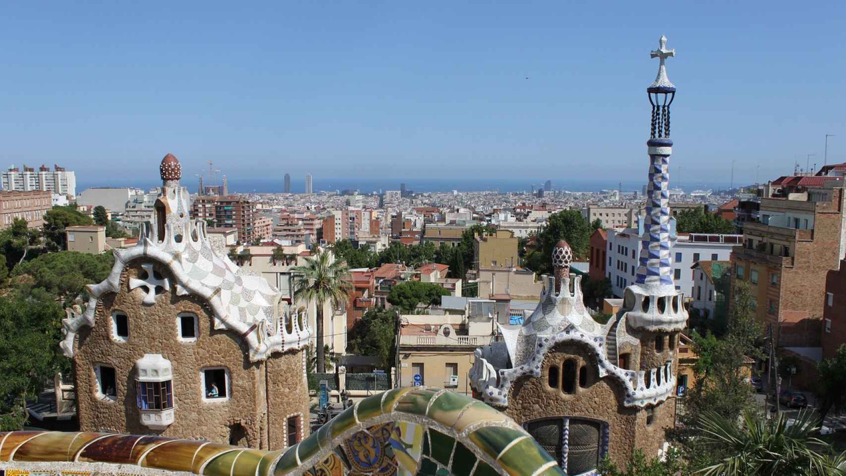 Panorámica de Barcelona desde el Park Güell