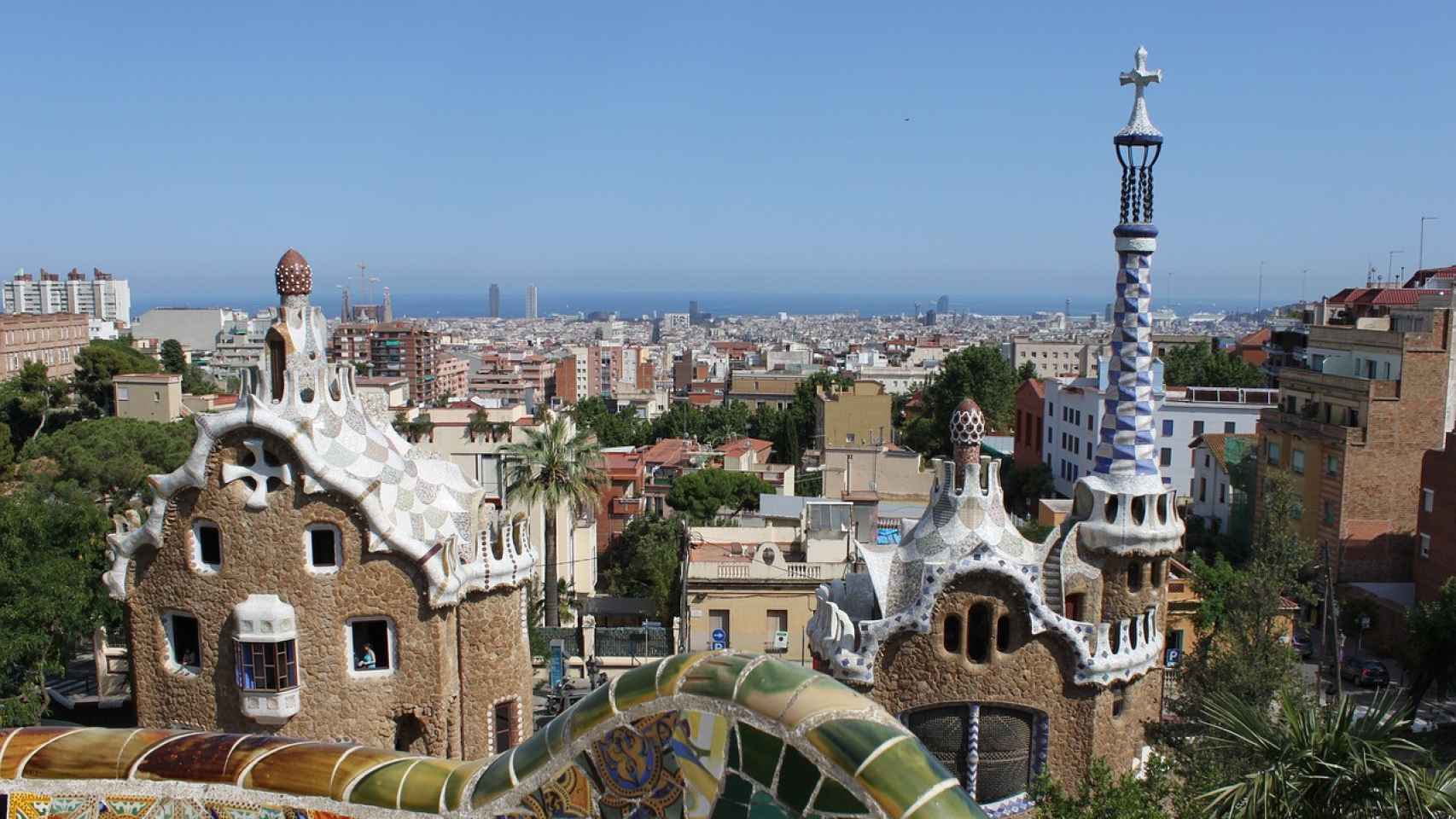 Panorámica de Barcelona desde el Park Güell