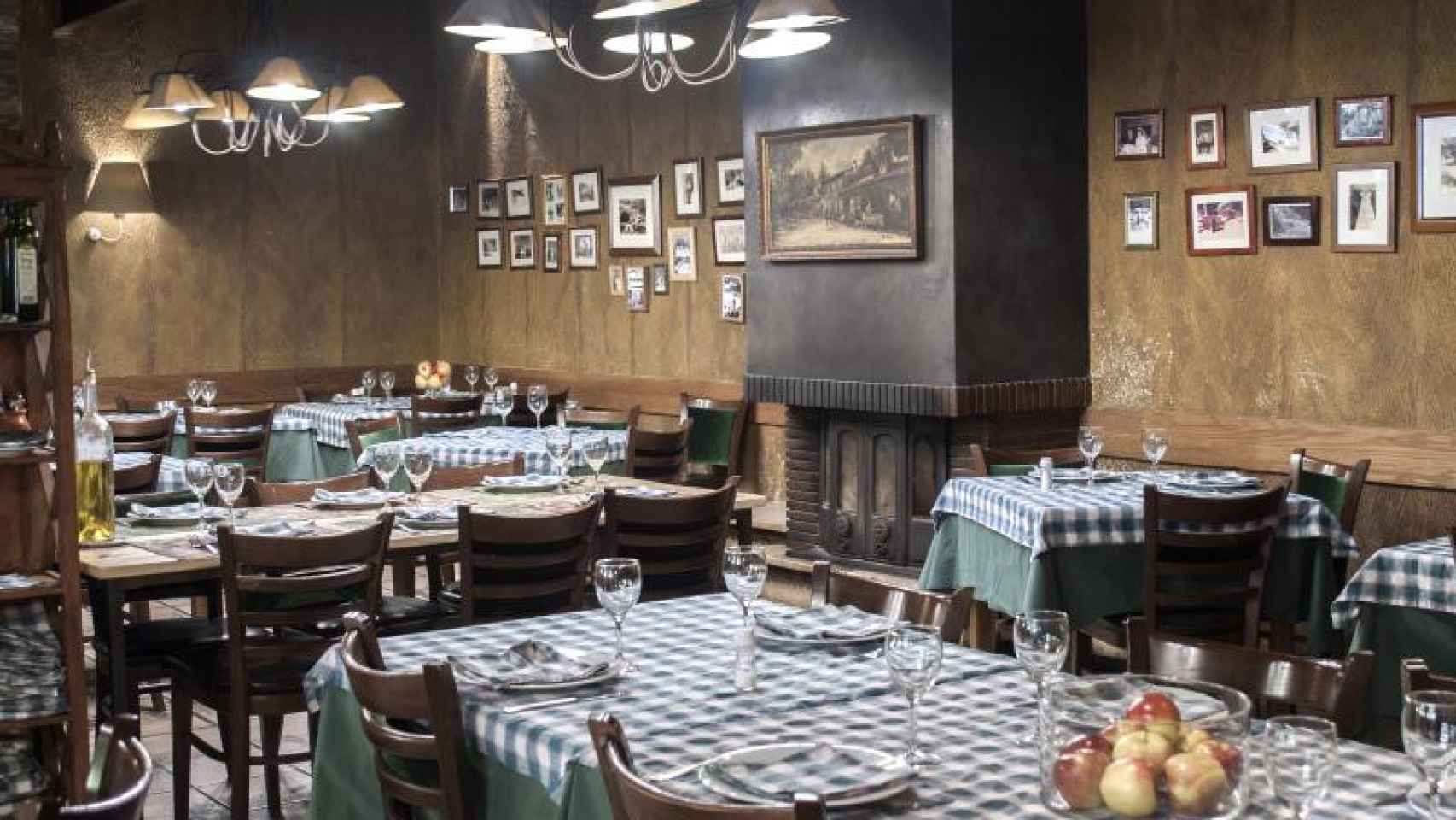 Interior del comedor de Can Ferran