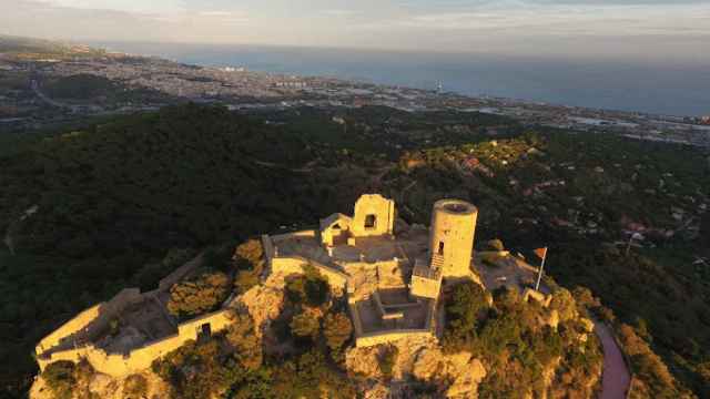 Imagen panorámica del castell de Burriac