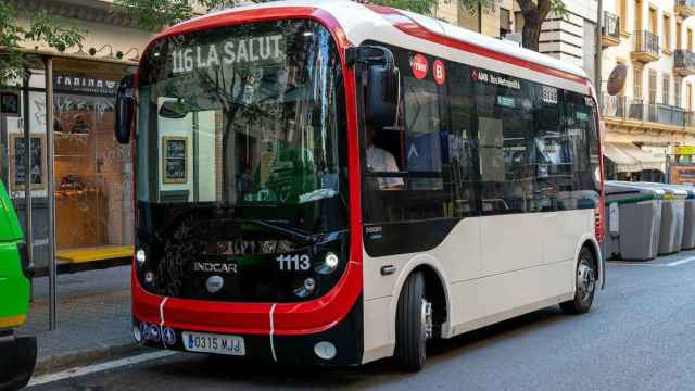 El bus 116 del barrio de la Salut de Barcelona