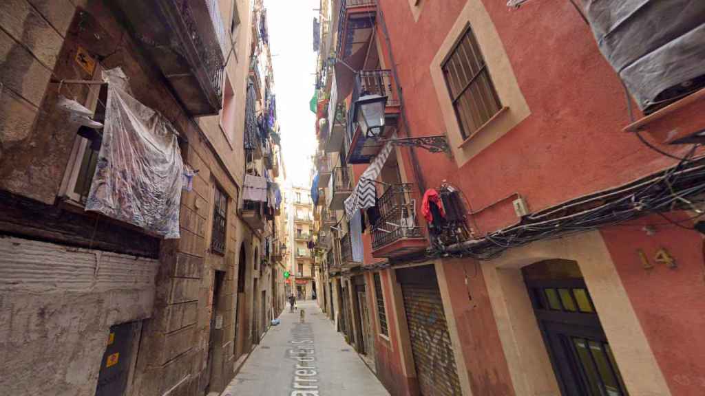 La calle Sant Climent del Raval de Barcelona