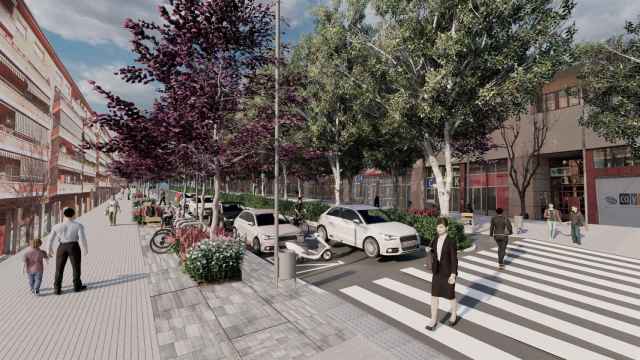 Render de las calles peatonales de Cornellà de Llobregat