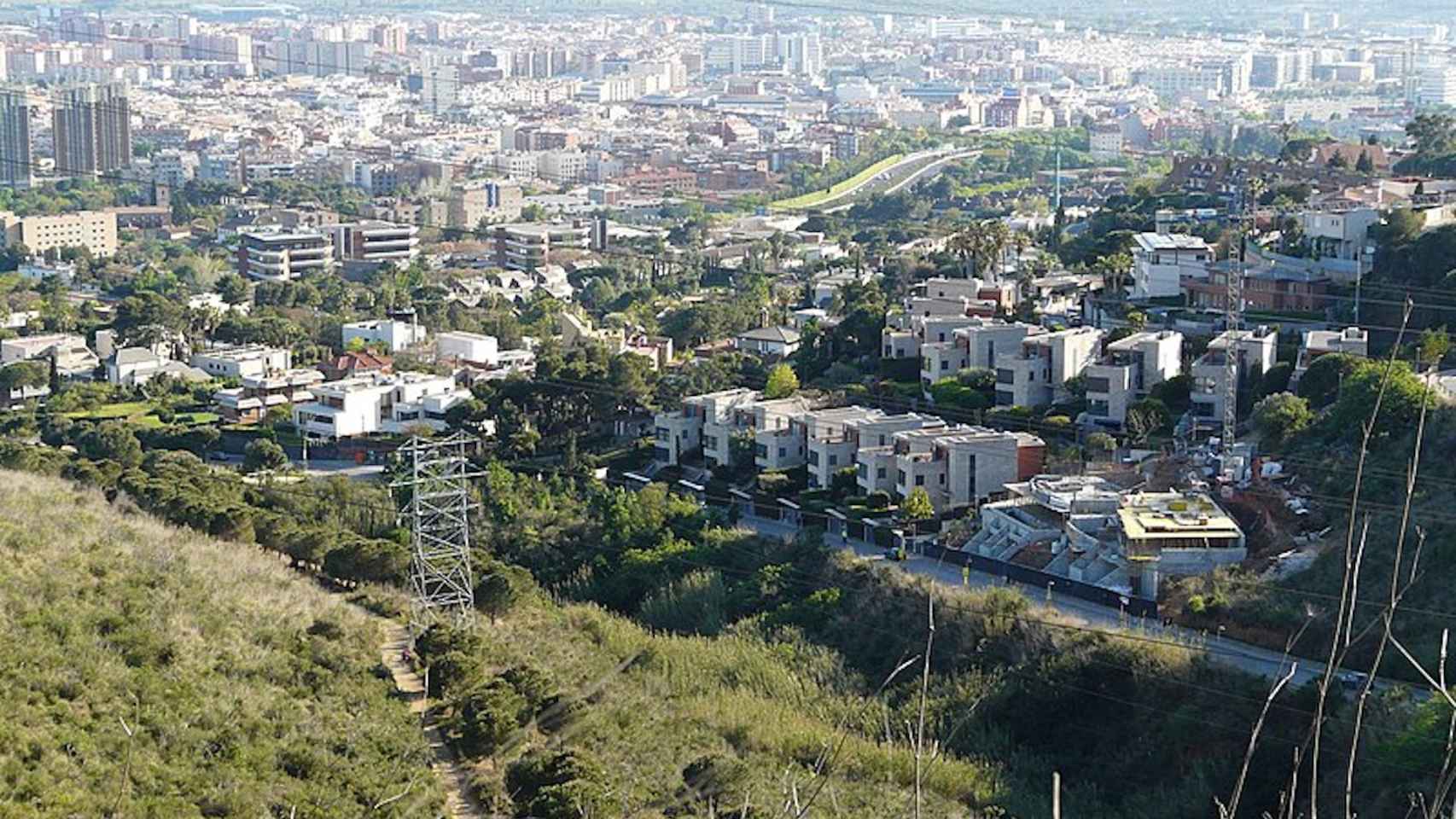 Vista panorámica del barrio de Ciutat Diagonal de Esplugues de Llobregat