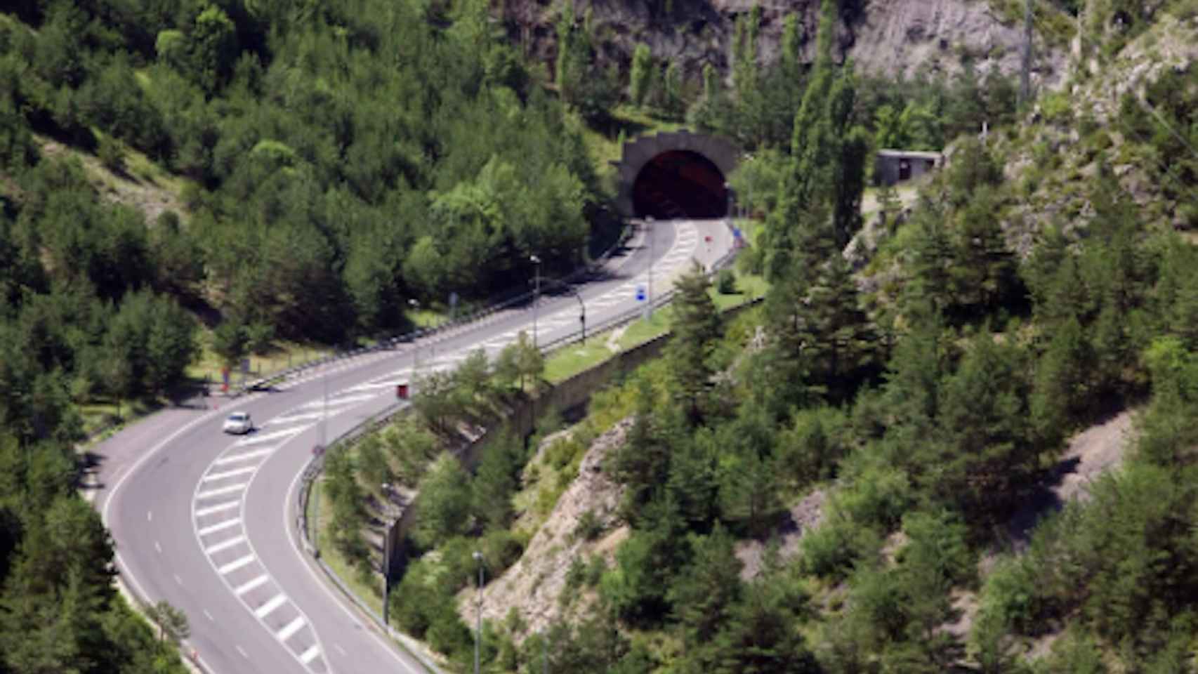 Vista panorámica del Túnel del Cadí