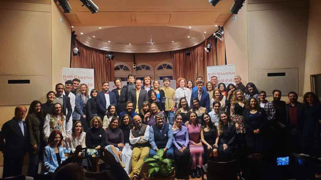 Entrega de premios del Festival Nacional de Teatro Universitario