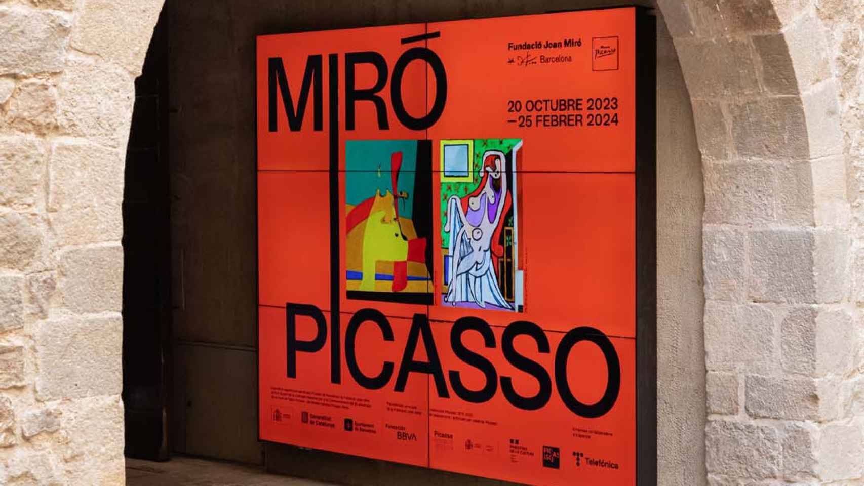 Cartel de la exposición Miró-Picasso