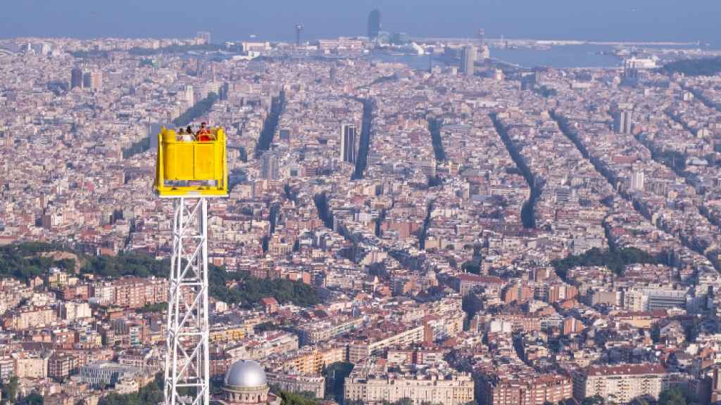 El parque de atracciones del Tibidabo en Barcelona