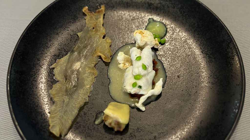 Plato con bacalao de Islandia finalista de ESHOB, de Marta Oti