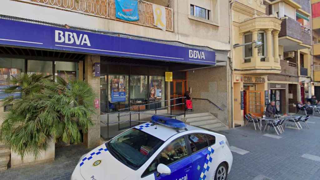 Exterior de la sucursal de BBVA del Prat de Llobregat