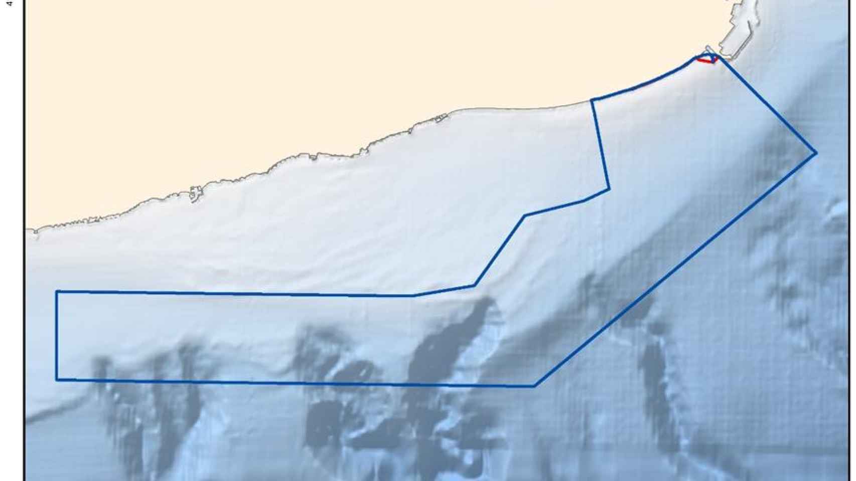Mapa de la zona marítima protegida