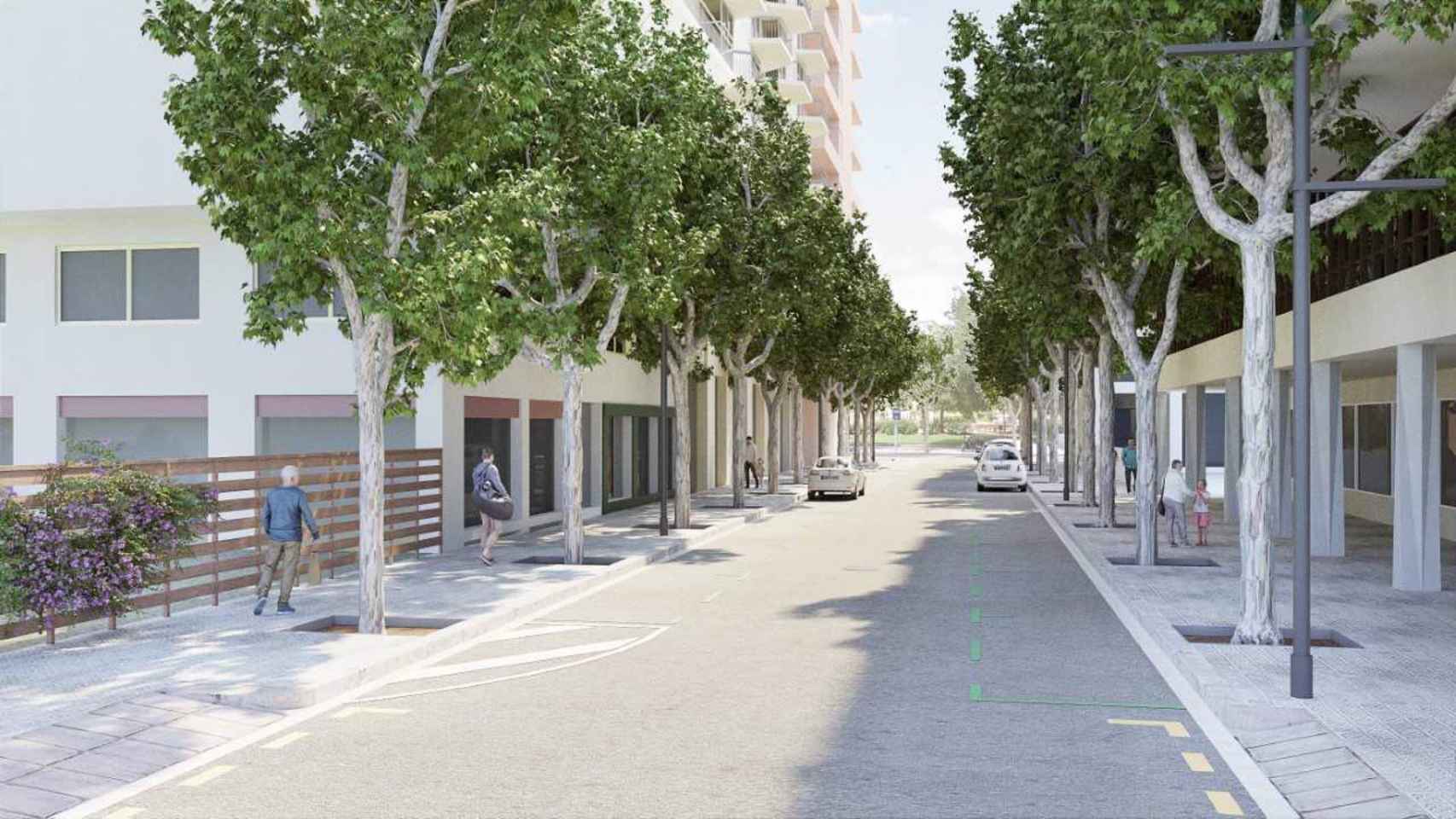 Propuesta de remodelación de la calle de Bordeus en el distrito de Les Corts