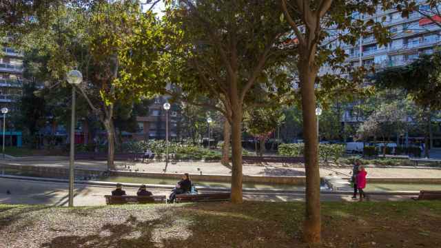Parque del distrito de Les Corts, en Barcelona