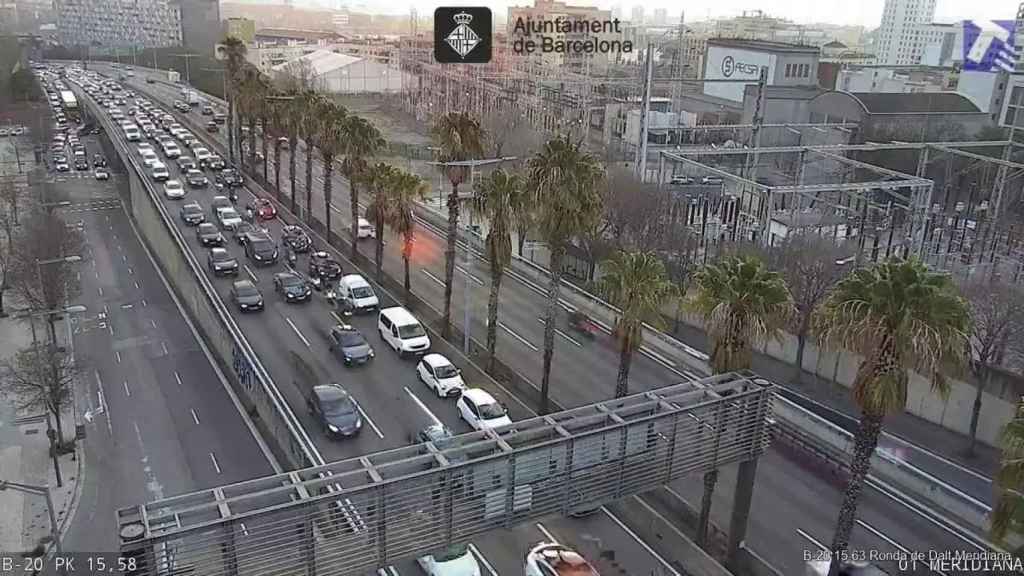 Retenciones la Ronda de Dalt de Barcelona