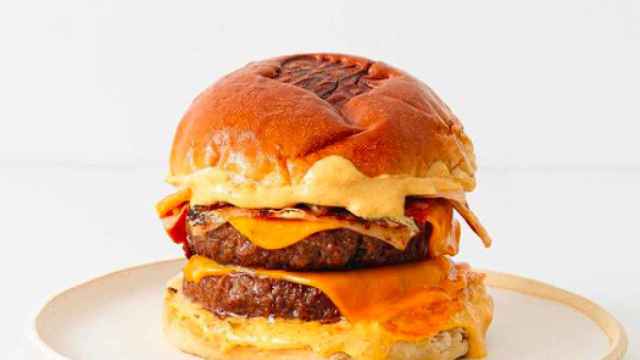 La hamburguesa vegana del restaurante Guakame Street Food