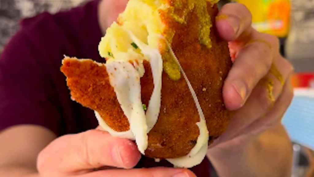 La croqueta de 1,3 kilos del restaurante Dolce Vita Gusto Italiano