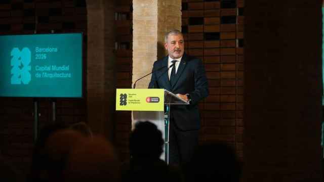 El alcalde, Jaume Collboni, en la presentación de la Capitalidad de la Arquitectura 2026