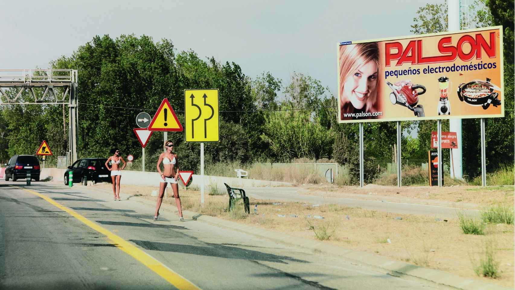 Prostitutas en la autovía C-31 en una imagen de archivo