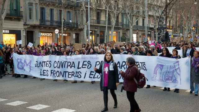 Marcha feminista de Barcelona por el Día de la Mujer
