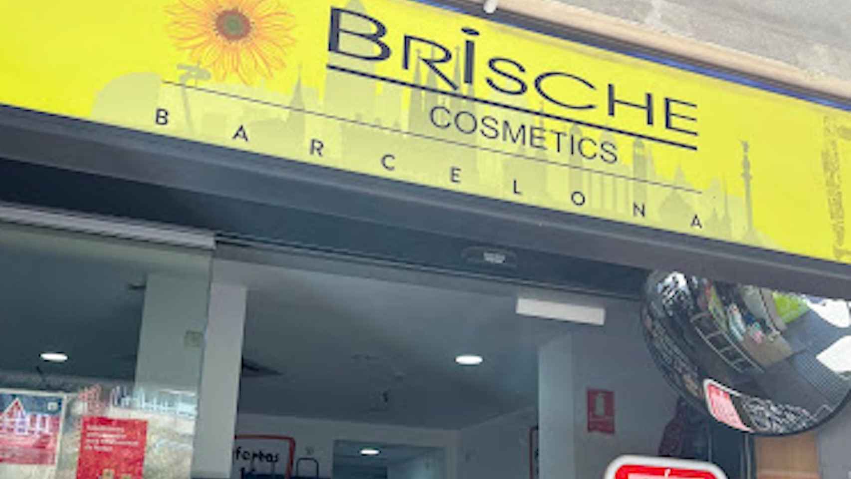 Exterior de la tienda Brische Cosmetics de Barcelona