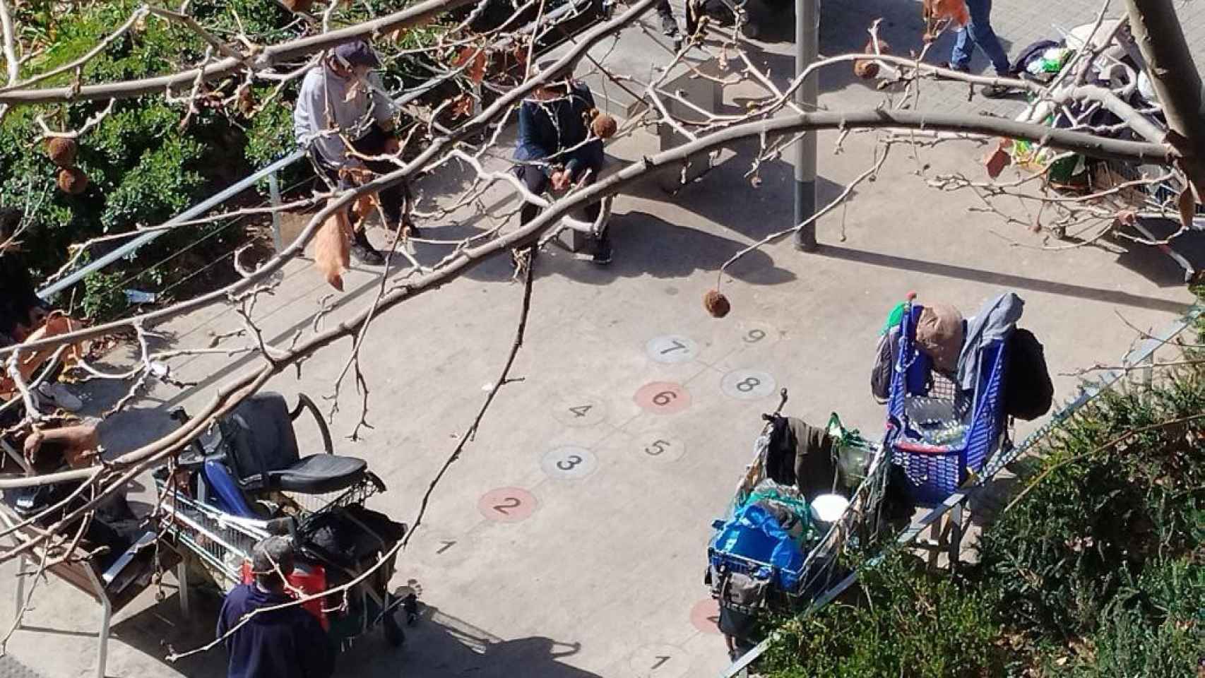 Los chatarreros en los Jardinets d'Alguer