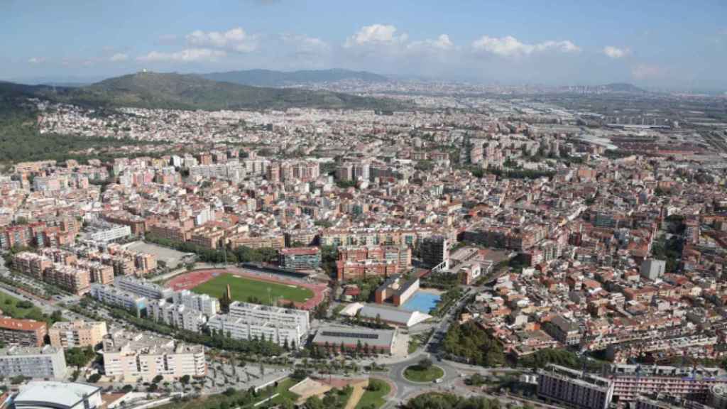Vista aèria de Gavà (Baix Llobregat)