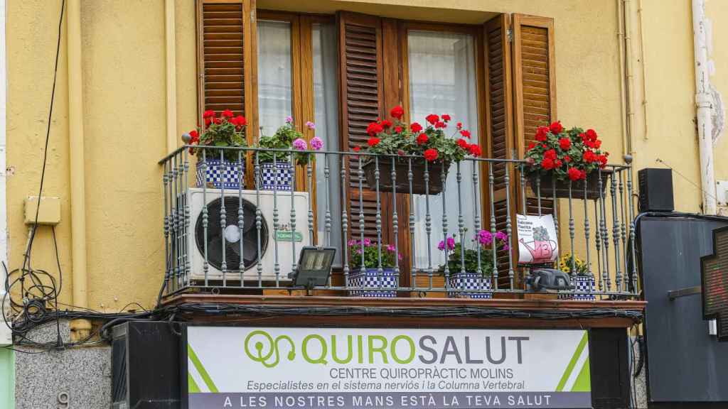 Un balcón en una edición anterior de Balcons Florits de Molins de Rei