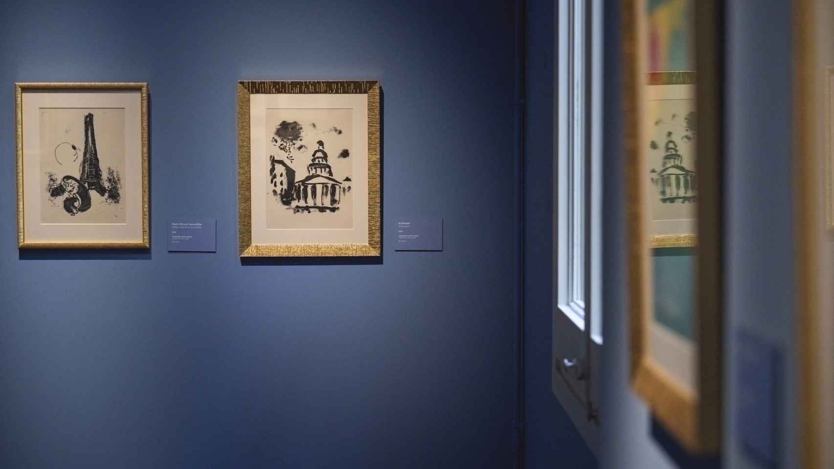 Obras el Panteó y Mare i fill a la Torre Eiffel de 'Chagall'