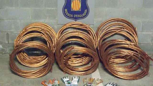 Cable de cobre robado