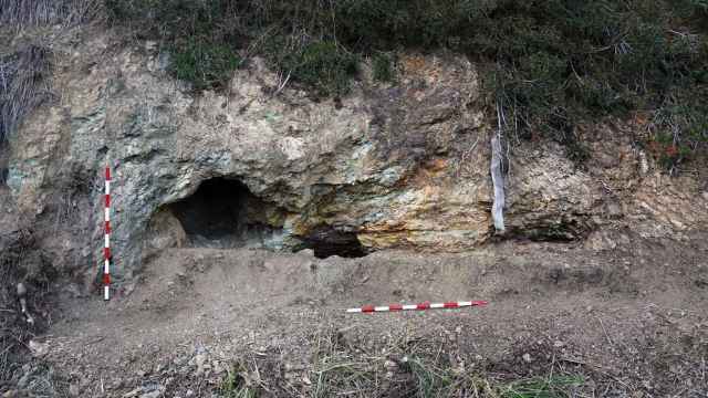 Boca de minas en la zona de las Ferreres del municipio de Gavà