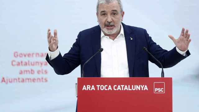El alcalde de Barcelona, Jaume Collboni, durante su intervención en el acto del consejo de alcaldes de los socialistas catalanes