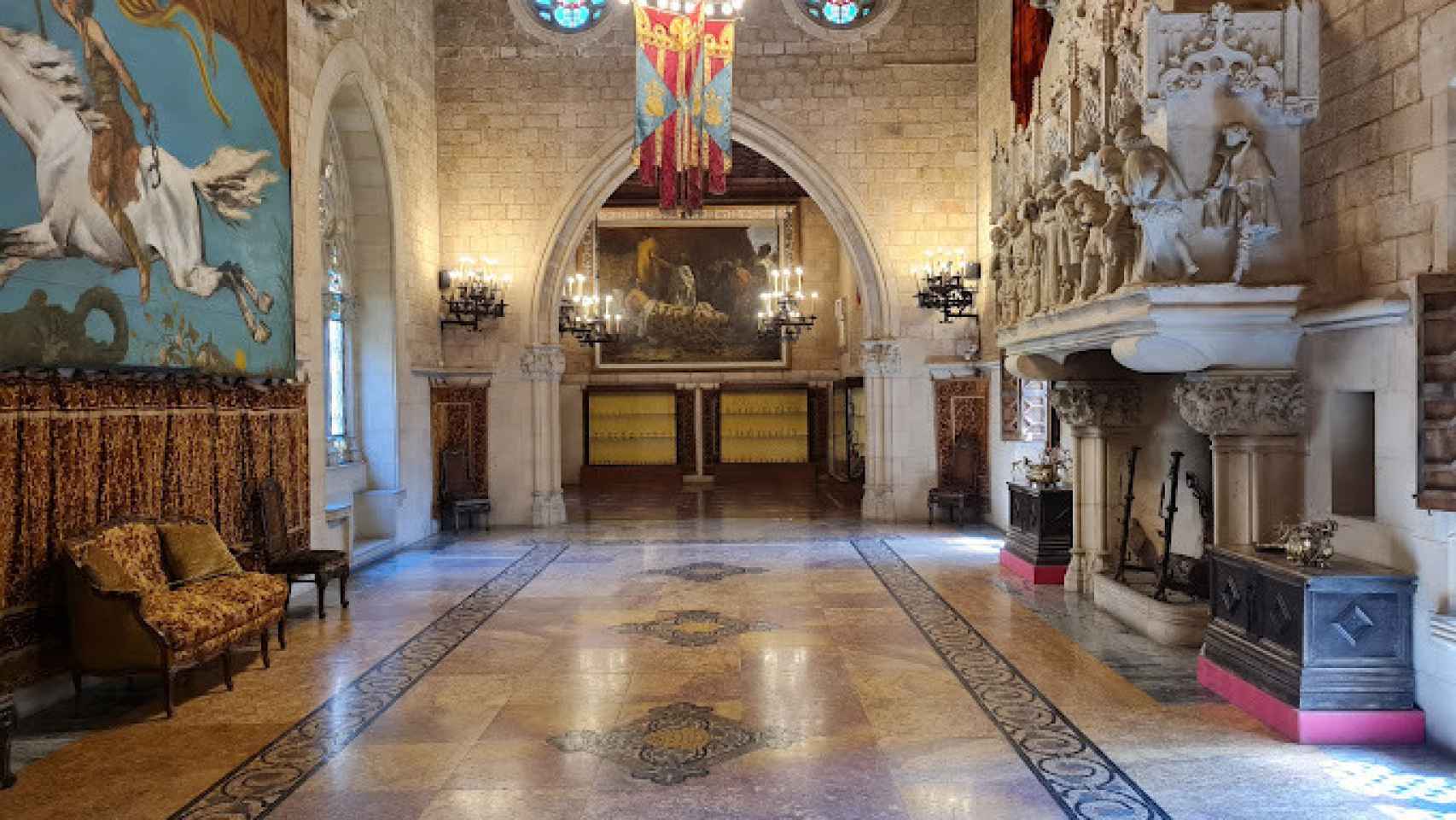 Castillo de Santa Florentina en su interior