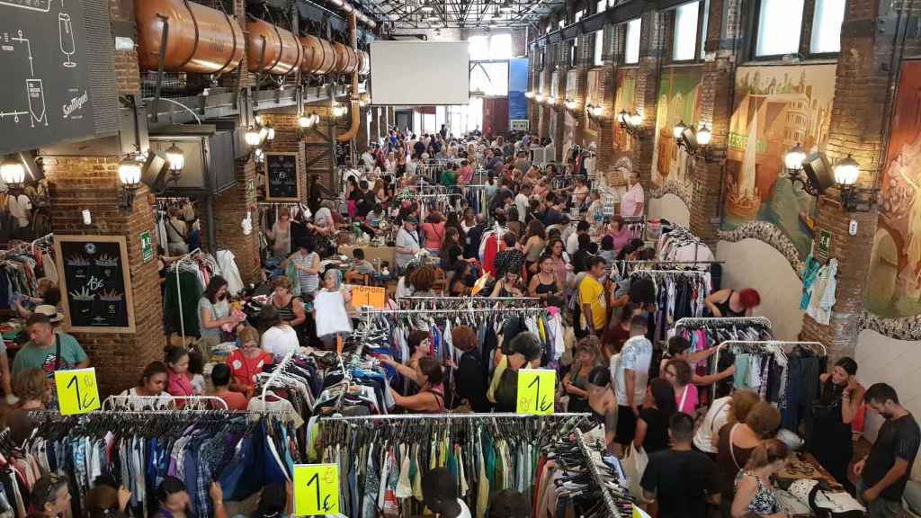 Un mercadillo vintage en Barcelona en una imagen de archivo