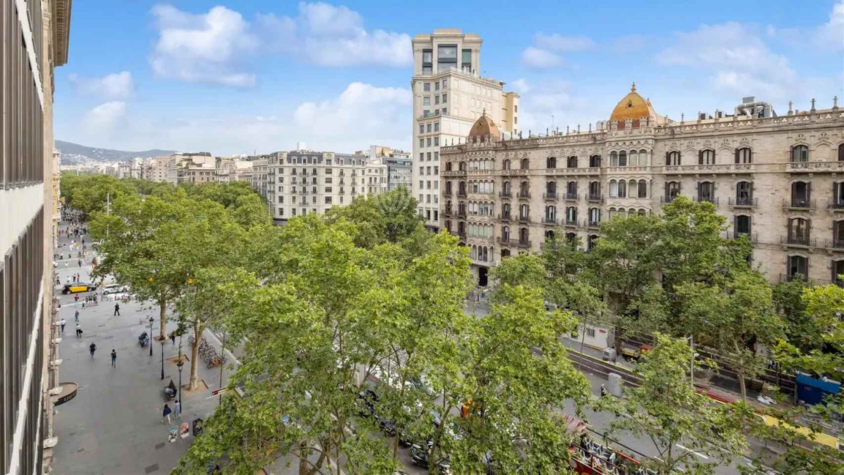 Gran Via de les Corts Catalanes con paseo de Gràcia