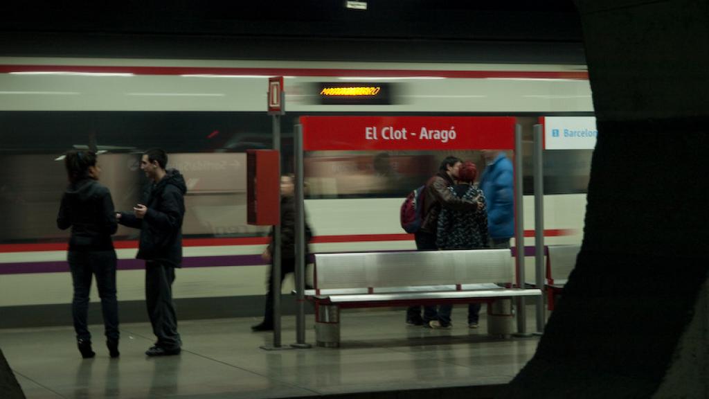 Estación de Rodalies de El Clot en Barcelona