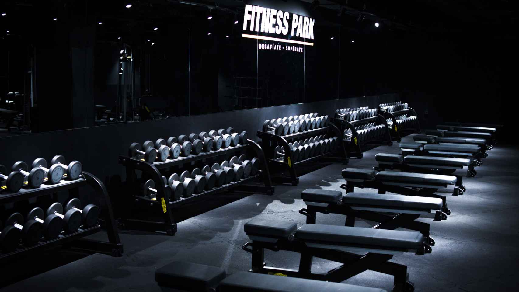 Un gimnasio Fitness Park en una imagen de archivo