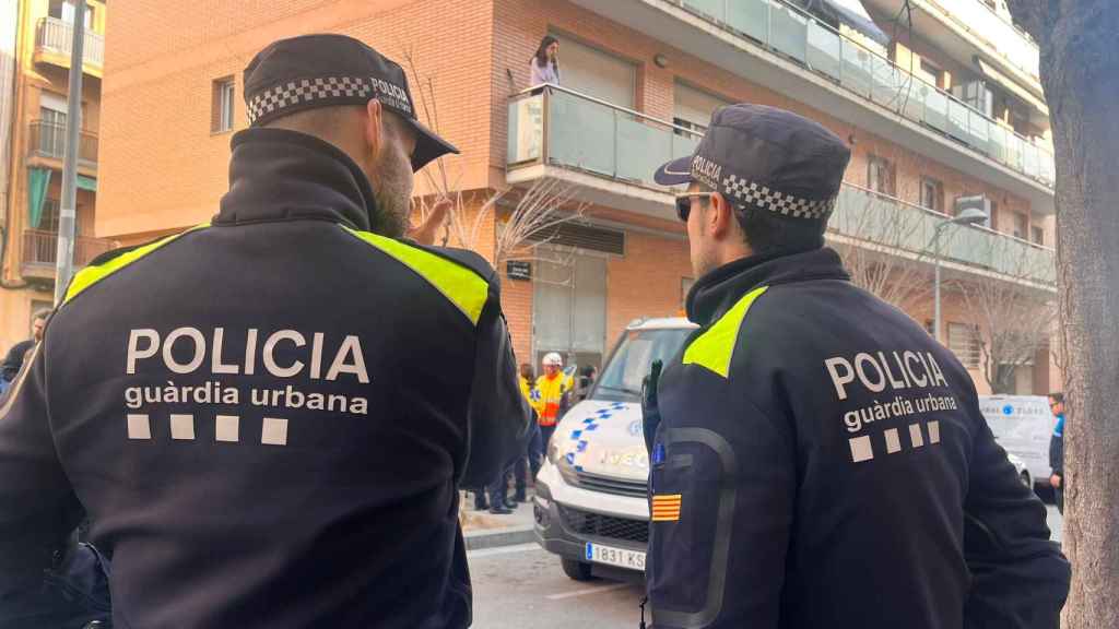 Agentes de la Guardia Urbana de Badalona