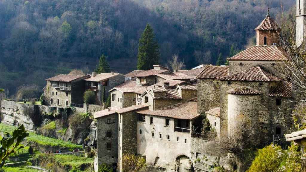 Pueblo de Rupit, de la comarca de Osona