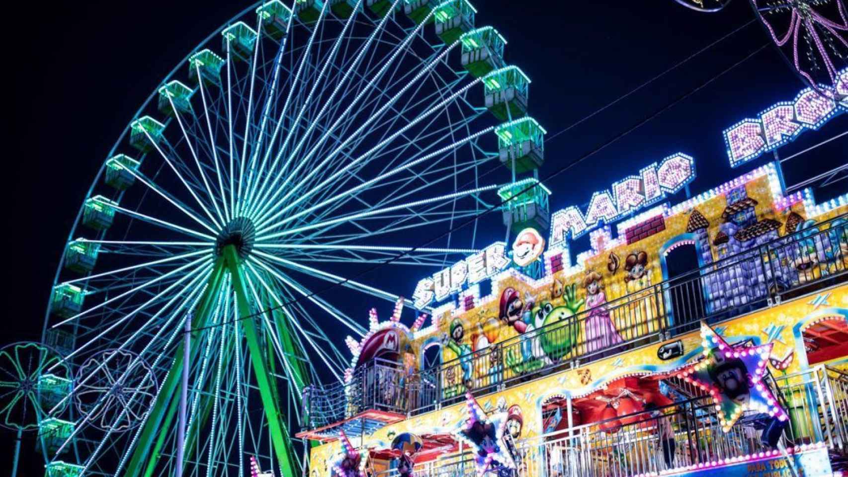 Feria de atracciones de Terrassa por las Fiestas de Primavera