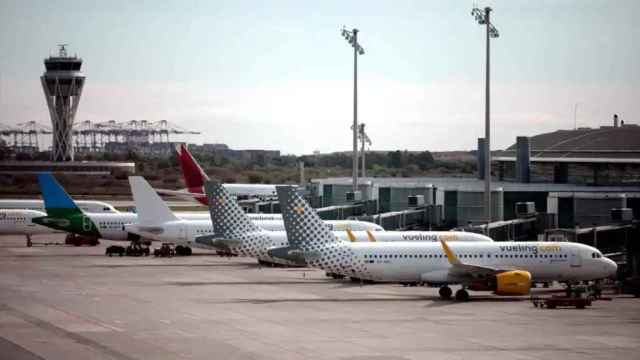 Aviones en el aeropuerto de El Prat