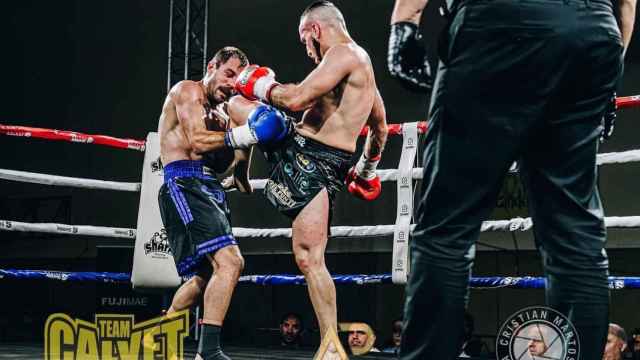 Samvel Babayan en la pelea del título mundial de la WAKO