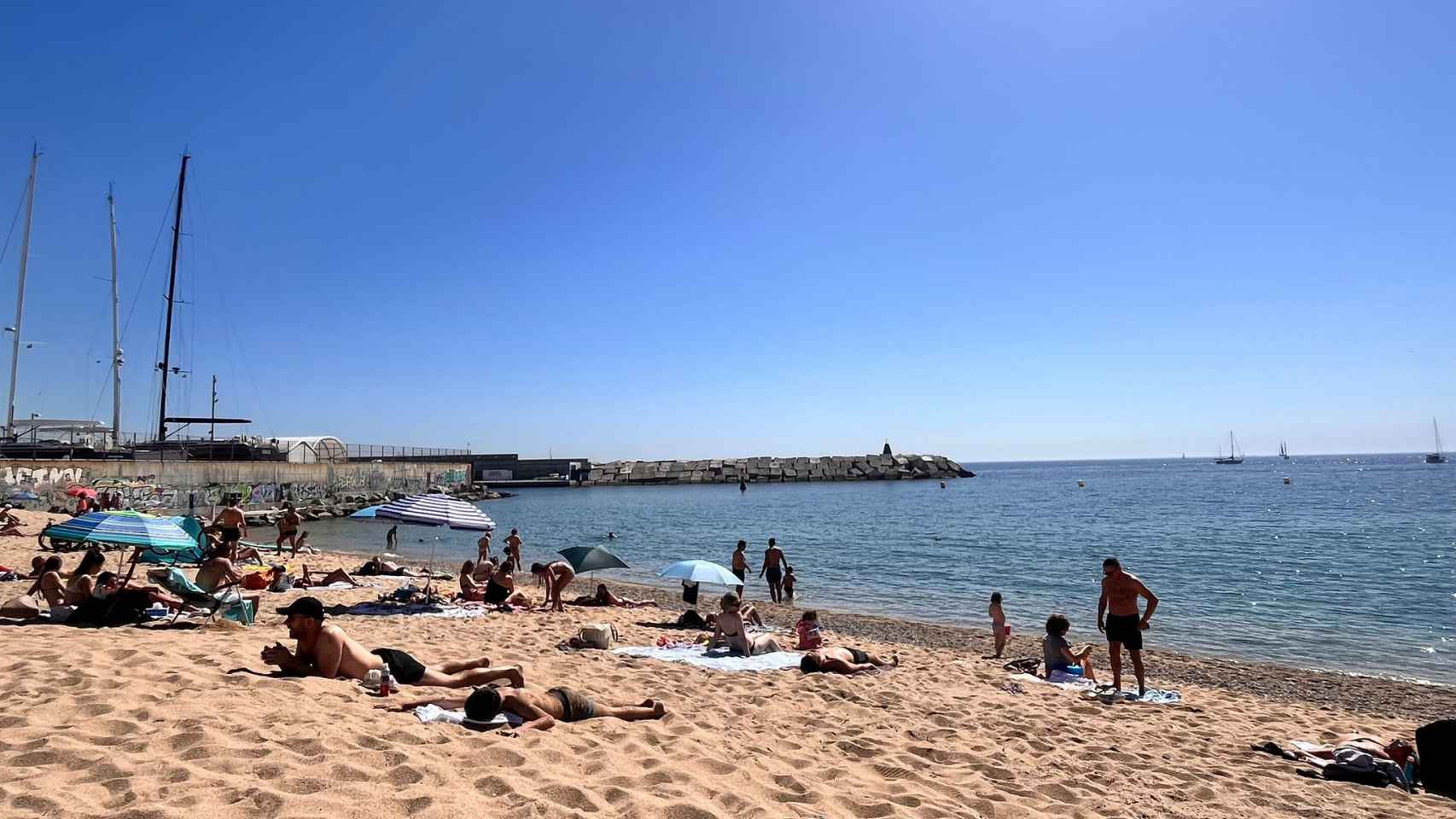 La playa de la Mora de Badalona en una imagen de archivo