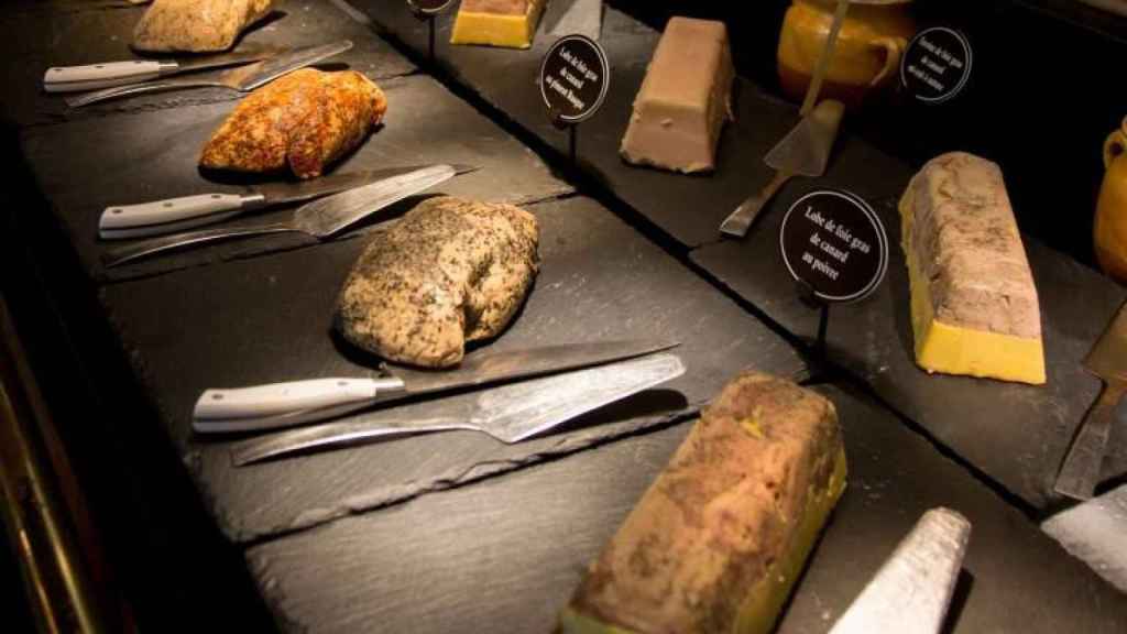 Quesos y foie gras del restaurante