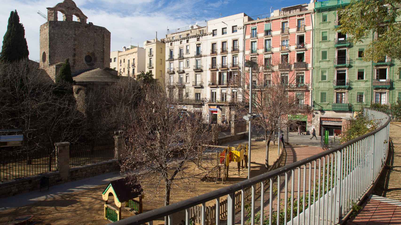 Jardines de Sant Pau en barrio del Raval