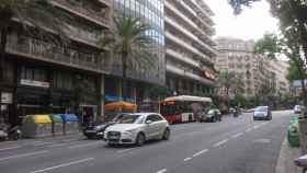 La calle Balmes de Barcelona