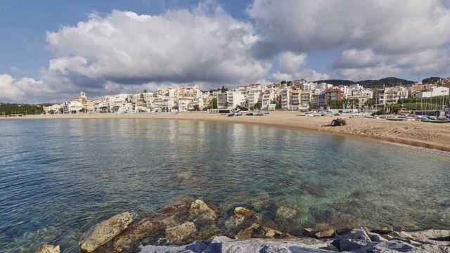 Una de las playas de Sant Pol de Mar