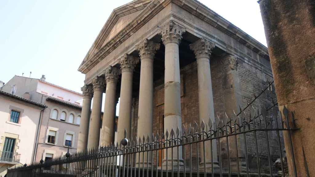 El templo romano de Vic en una imagen de archivo